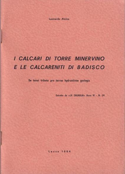 I calcari di Torre Minervino e le calcareniti di Badisco - copertina