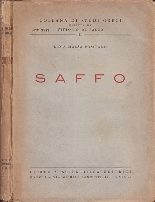 Saffo - copertina