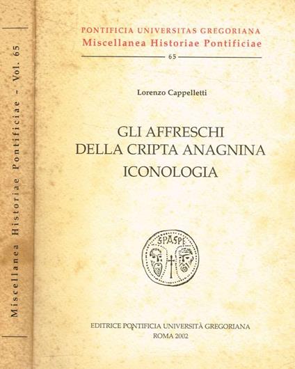 Gli affreschi della cripta anagnina. Iconologia - copertina