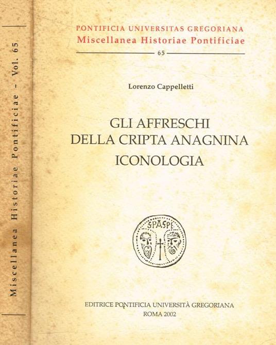 Gli affreschi della cripta anagnina. Iconologia - copertina