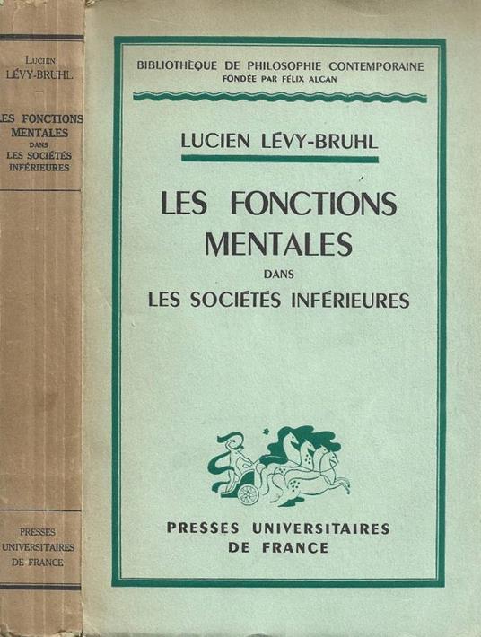 Les fonctions mentales dans les societes inferieures - copertina