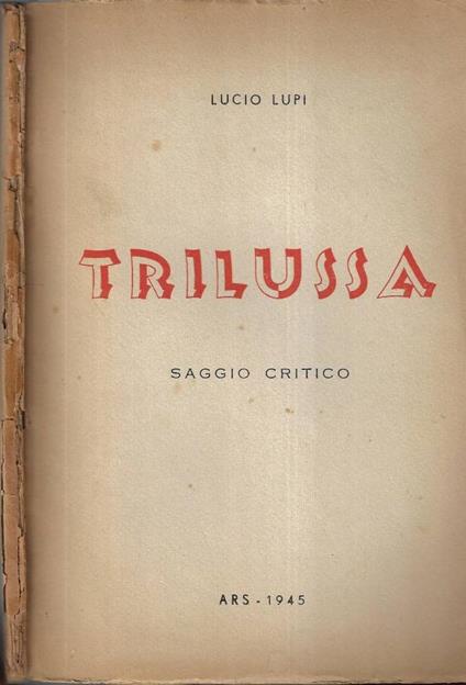 Trilussa ( Autografo ) - copertina