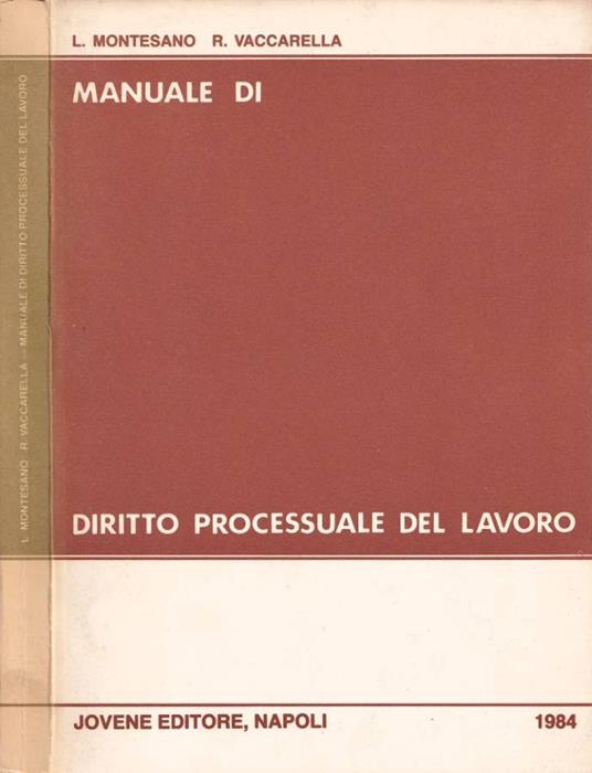 Manuale di diritto processuale del lavoro - copertina