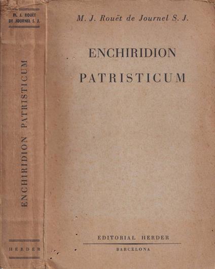 Enchiridion patristicum - copertina