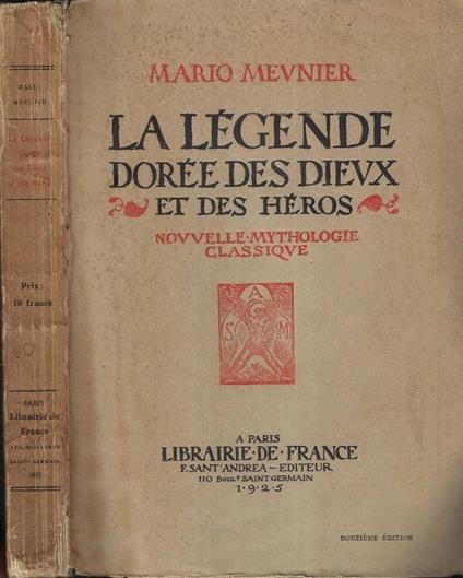 La légende dorée des Dieux et de héros - copertina