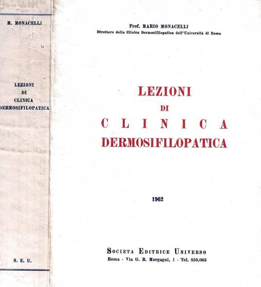 Lezioni di clinica dermosifilopatica (Autografo) - copertina