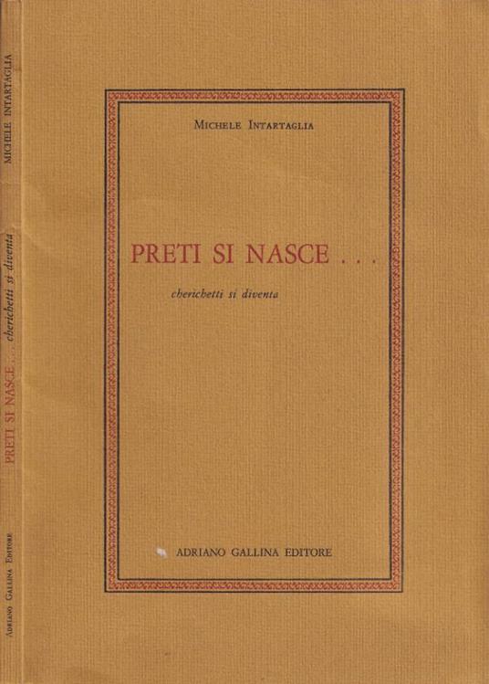 Preti si nasce… - copertina