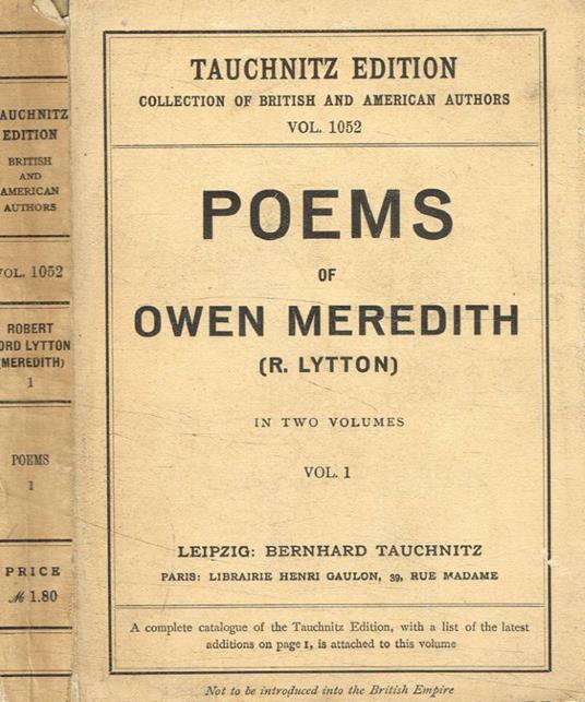 The poems vol.I - copertina