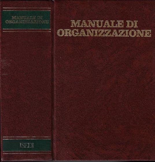 Manuale di organizzazione - copertina