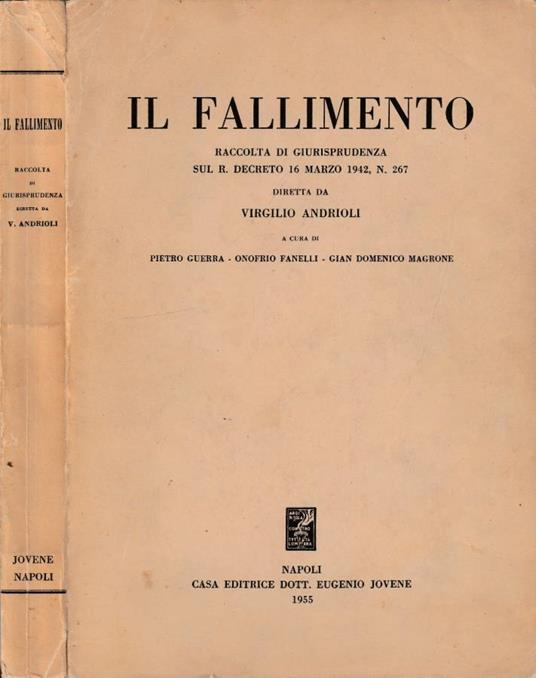 Il fallimento - copertina