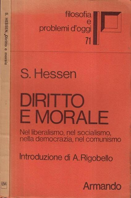 Diritto e morale - copertina