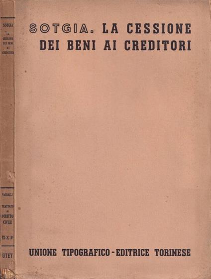 La cessione dei beni ai creditori - copertina