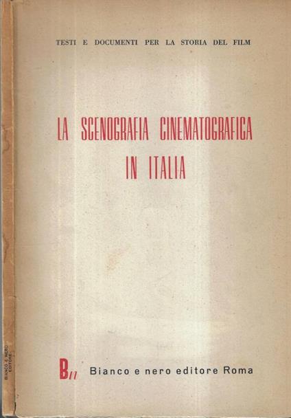 La scenografia cinematografica in Italia - copertina