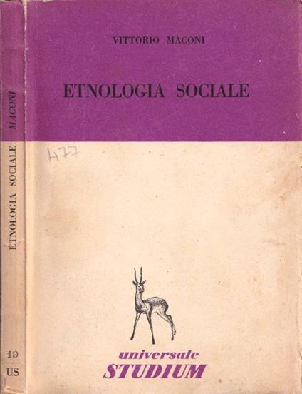 Etnologia sociale - copertina