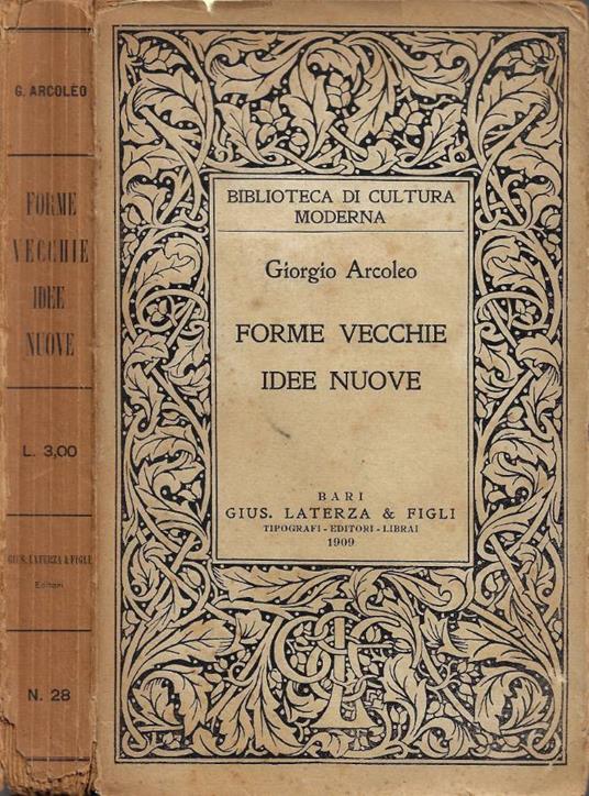 Forme vecchie, idee nuove - Giorgio Arcoleo - copertina