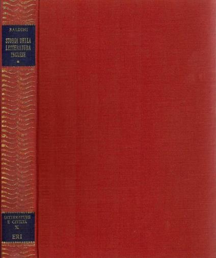 Storia della letteratura inglese - Gabriele Baldini - copertina
