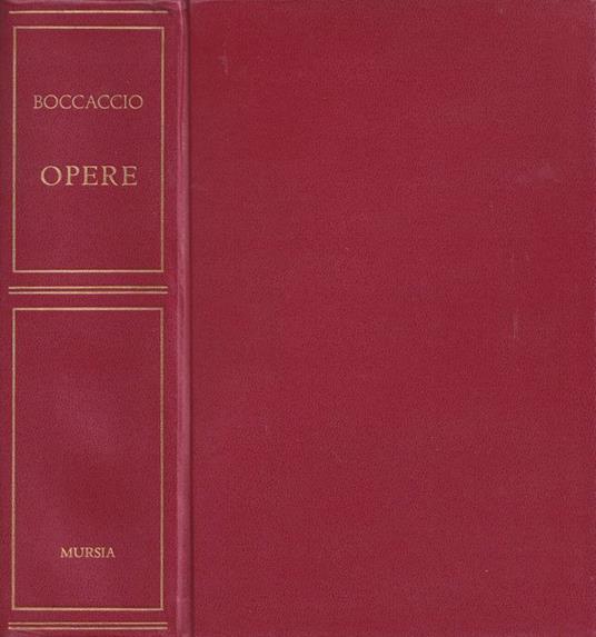 Opere - Giovanni Boccaccio - copertina