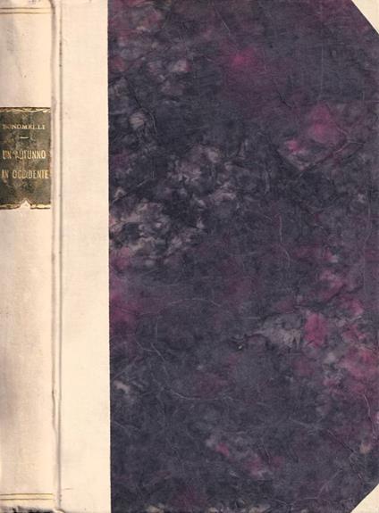 Un autunno in Occidente - Geremia Bonomelli - copertina