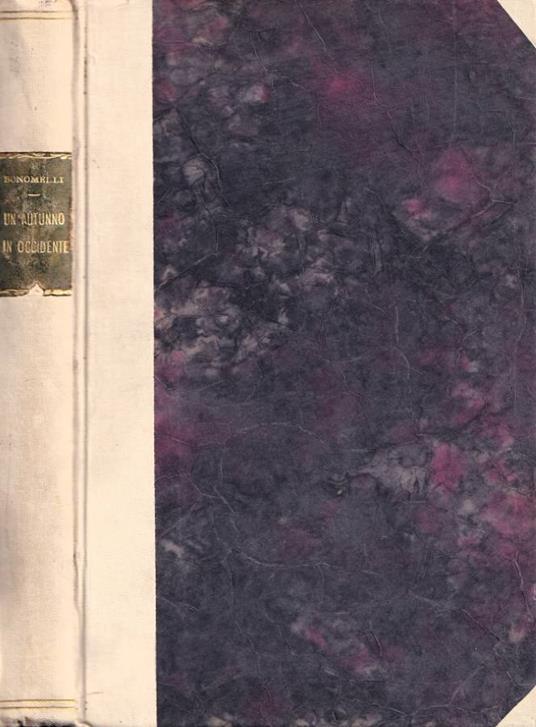 Un autunno in Occidente - Geremia Bonomelli - copertina