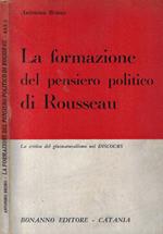 La formazione del pensiero politico di Rousseau