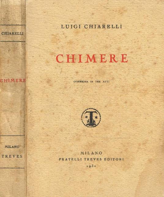 Chimere - Luigi Chiarelli - copertina