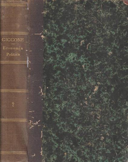 Principj di economia politica vol II - Antonio Ciccone - copertina