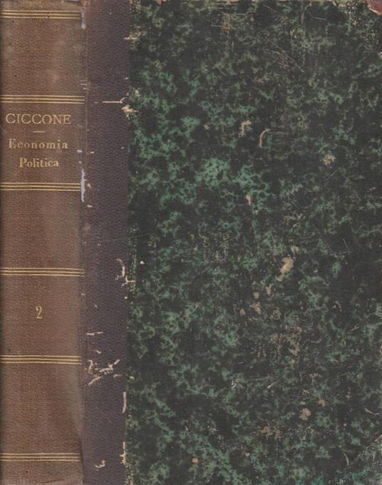 Principj di economia politica vol II - Antonio Ciccone - copertina
