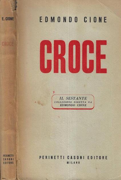 Croce - Edmondo Cione - copertina