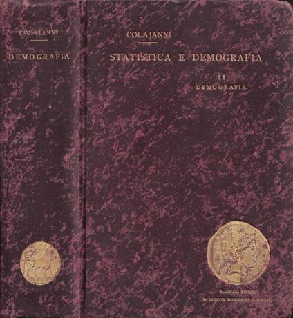 Manuale di demografia - Napoleone Colajanni - copertina