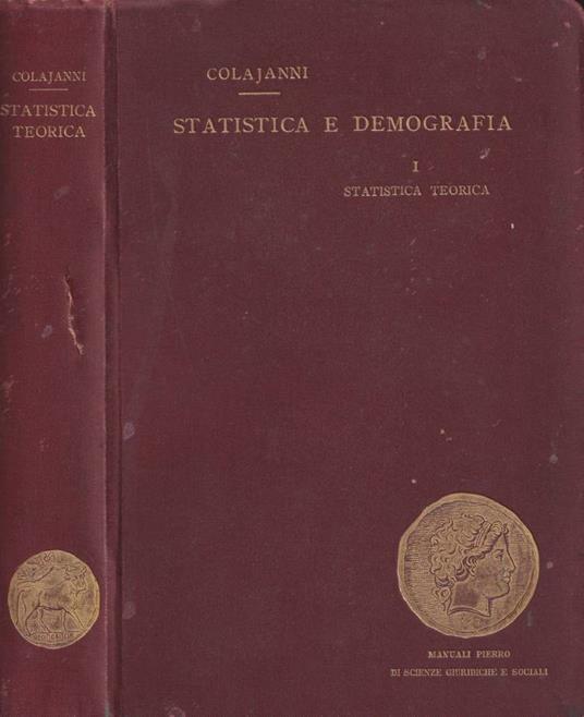 Manuale di statistica teorica - Napoleone Colajanni - copertina