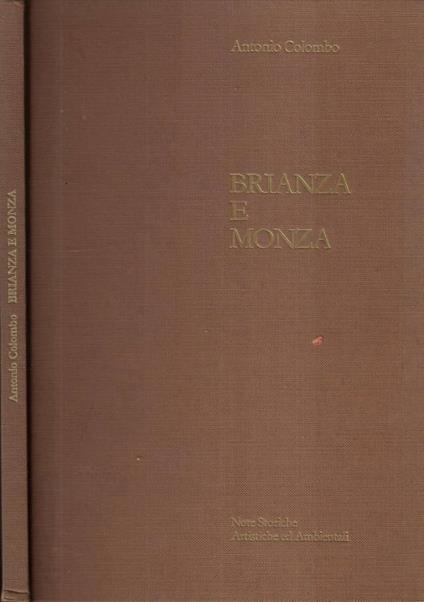 Brianza e Monza - Antonio Colombo - copertina