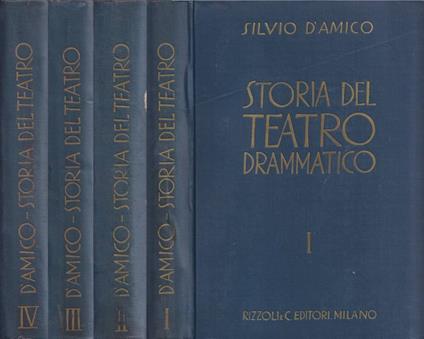 Storia del teatro drammatico, vol. I-IV - Silvio D'Amico - copertina
