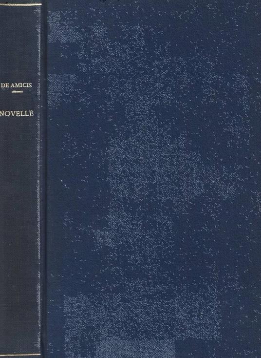 Novelle - Edmondo De Amicis - copertina