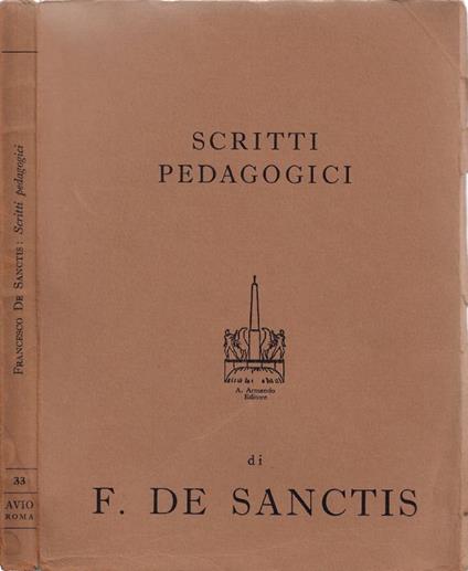Scritti Pedagogici - Francesco De Sanctis - copertina
