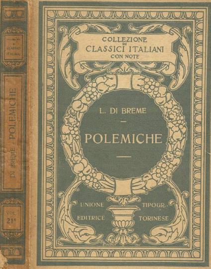 Polemiche - Lodovico Di Breme - copertina