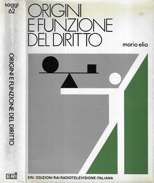 Origini e funzione del diritto - Mario Elia - copertina