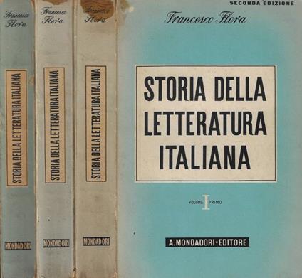 Storia della letteratura italiana - Francesco Flora - copertina