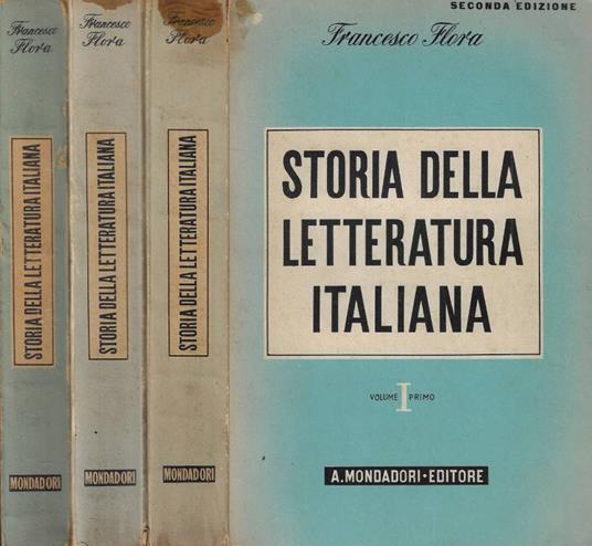 Storia della letteratura italiana - Francesco Flora - copertina
