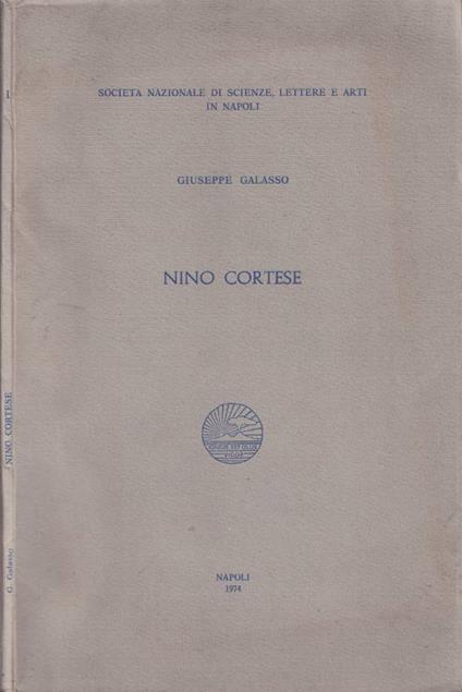 Nino Cortese - Giuseppe Galasso - copertina