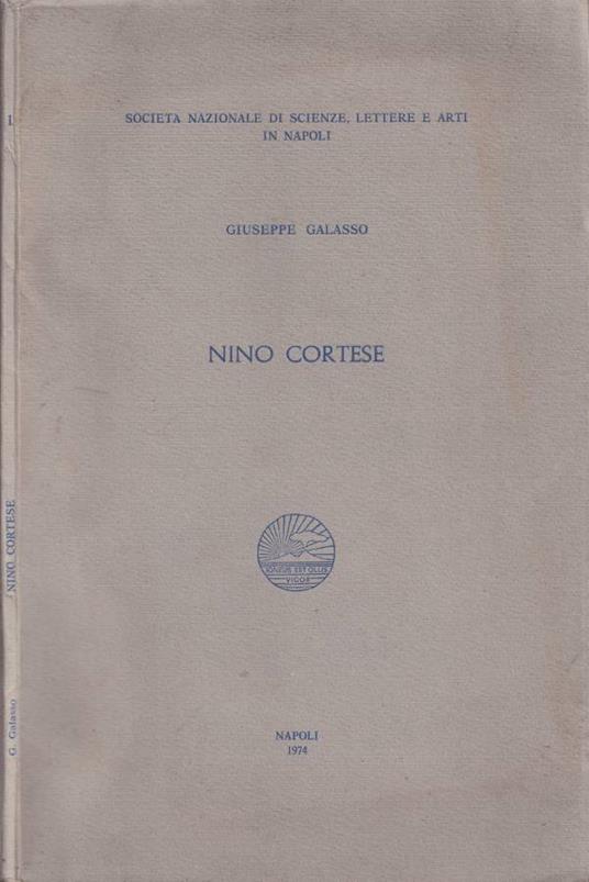 Nino Cortese - Giuseppe Galasso - copertina