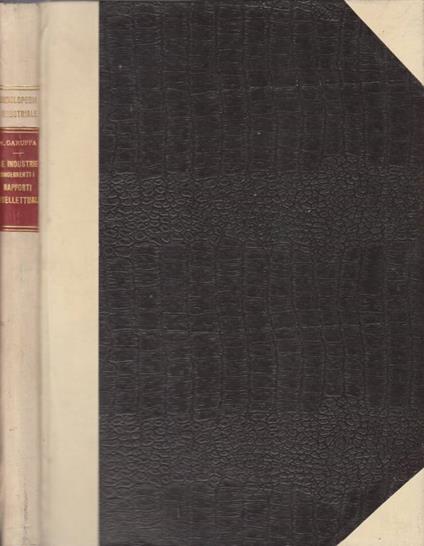 Le industrie concernenti i rapporti intellettuali - Egidio Garuffa - copertina