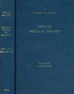 Lettres notes et carnets