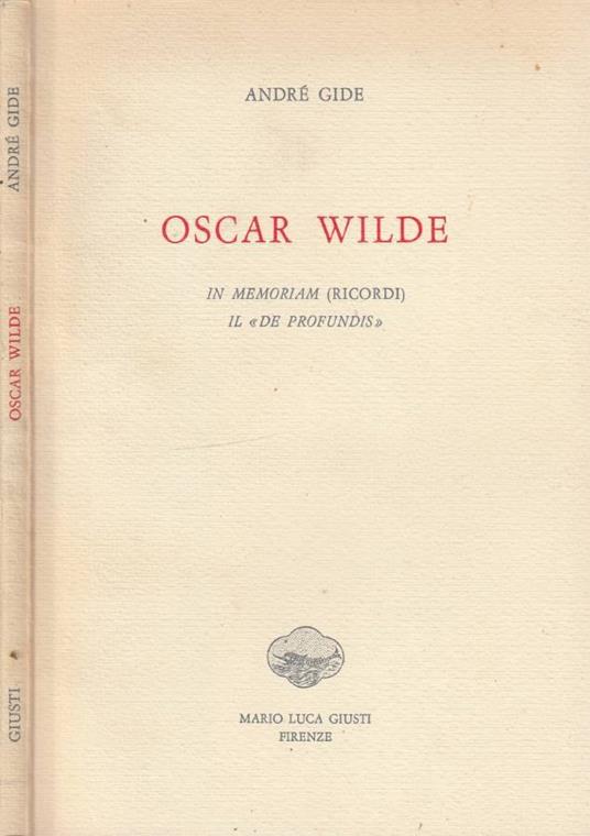Oscar Wilde - André Gide - copertina