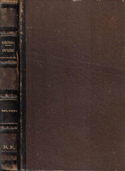 Opere - Tommaso Grossi - copertina