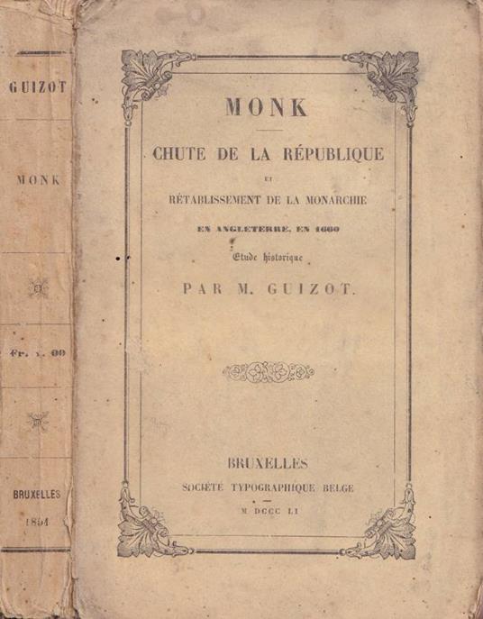 Monk - M. Guizot - copertina