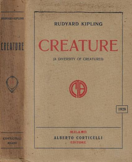 Creature (A diversity of creatures) - Rudyard Kipling - copertina