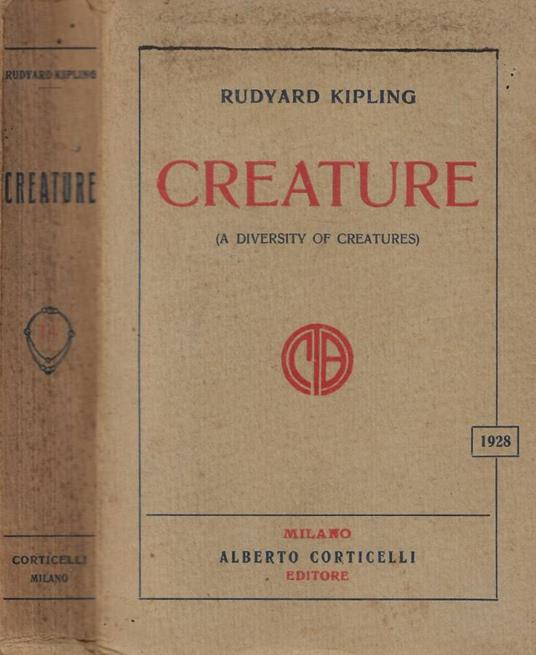 Creature (A diversity of creatures) - Rudyard Kipling - copertina