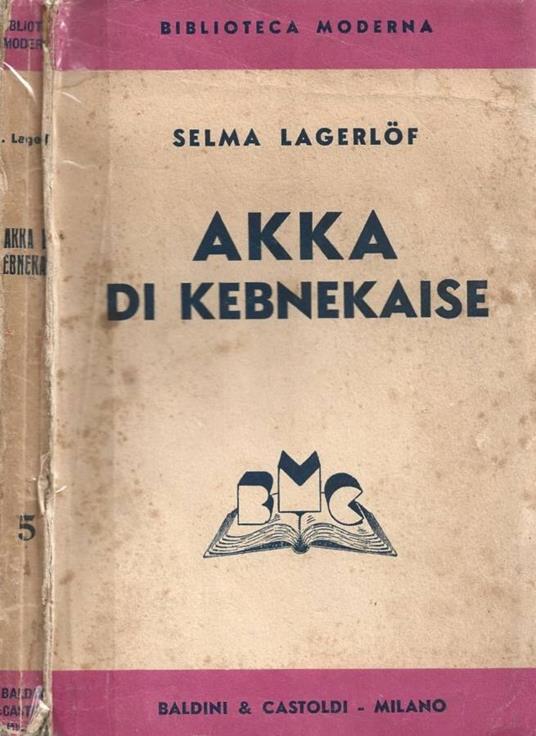 Akka di Kebnekaise - Selma Lagerlof - copertina