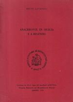 Anacreonte in Sicilia e a Bisanzio