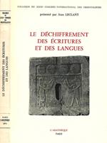 Le dechiffrement des ecritures et des langues
